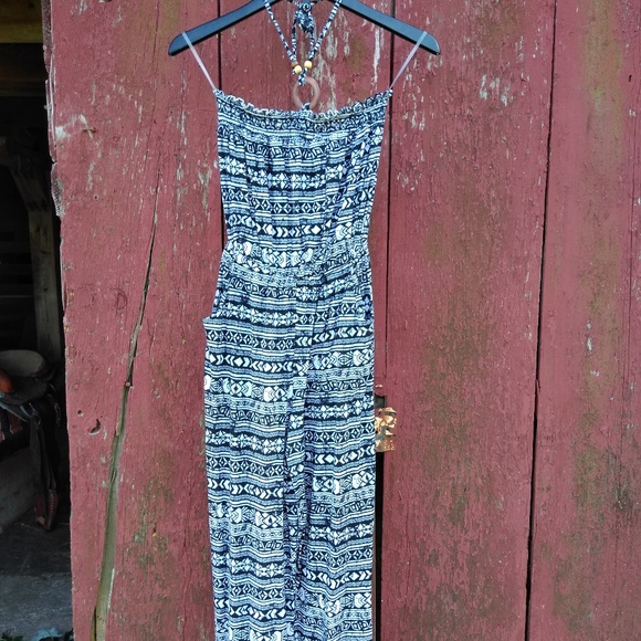 No Boundaries Ladies Small jumpsuit black/white - Picture 1 of 3